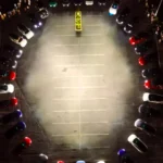 When Asphalt Becomes a Canvas: Over 150 Teslas Ignite Ocean City in a Breathtaking Light Show Finale